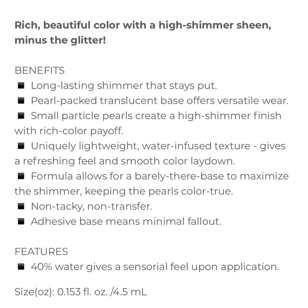 STILA SHIMMER & GLOW LIQUID EYE SHADOW - KITTEN